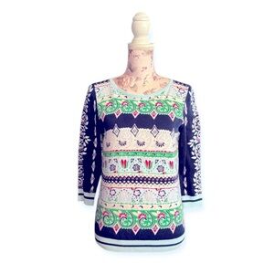 Talbots Printed Paisley Sweater